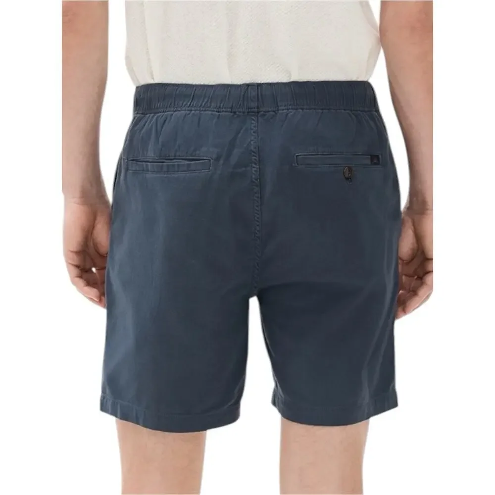 Faherty Men’s Size S Navy Blue Nights  Flat Front Essential Drawstring 6” Shorts